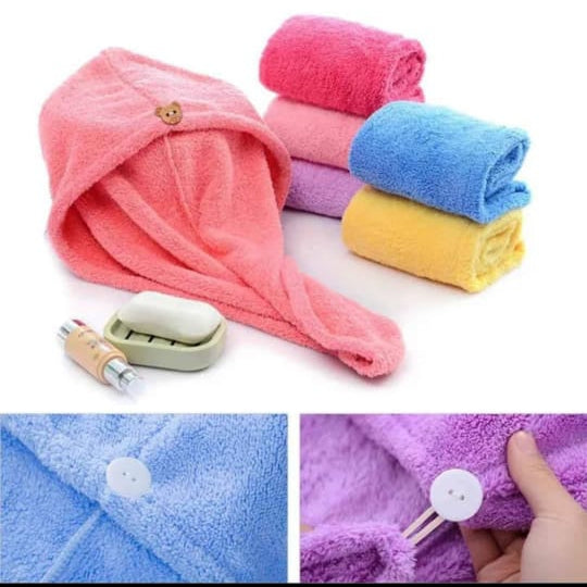 Luxury Soft Hair Ktex Turban Towel – Quick Dry, Anti-Frizz Wrap for Women
