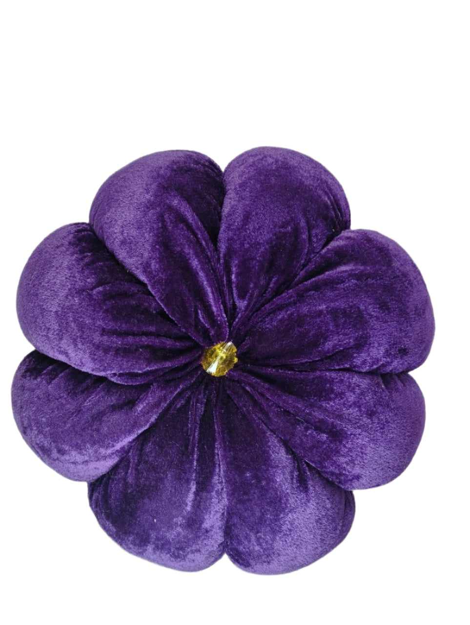 Luxury Velvet Flower Cushion – Round Decorative Pillow ( Pack of 3 )