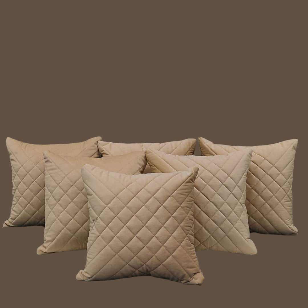 QUILTED cushion covers (PACK OF 4 ) ONLY COVERS