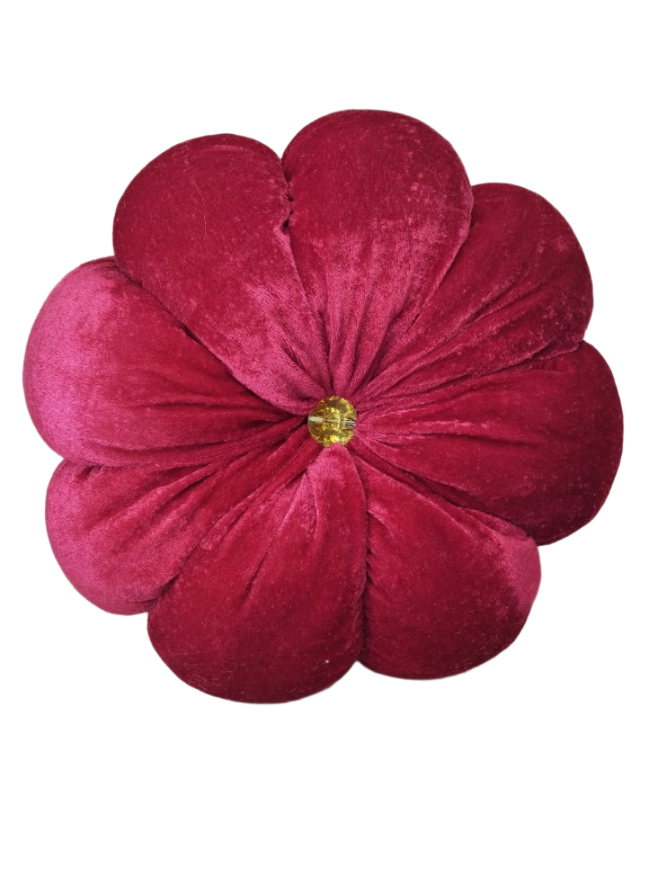 Luxury Velvet Flower Cushion – Round Decorative Pillow ( Pack of 3 )