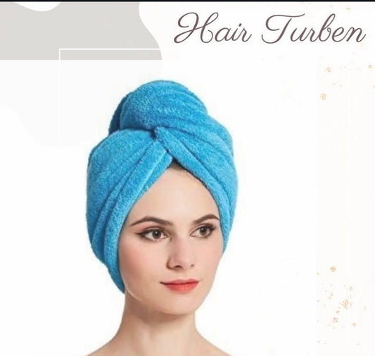 Luxury Soft Hair Ktex Turban Towel – Quick Dry, Anti-Frizz Wrap for Women