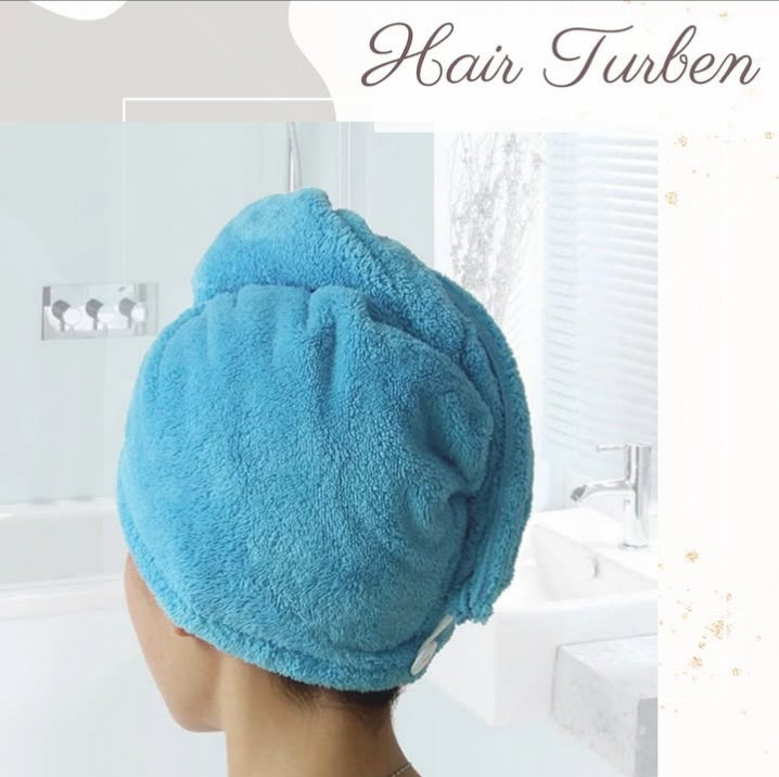 Luxury Soft Hair Ktex Turban Towel – Quick Dry, Anti-Frizz Wrap for Women