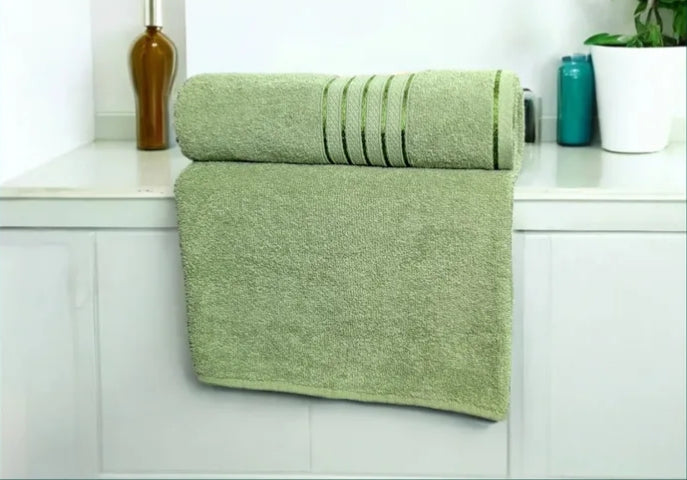 Premium Export Quality Cotton Towels – 2 Pcs Ultra Soft & Absorbent Set"