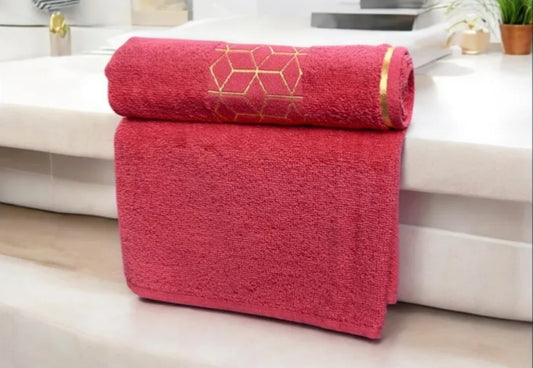 Premium Export Quality Cotton Towels – 2 Pcs Ultra Soft & Absorbent Set"