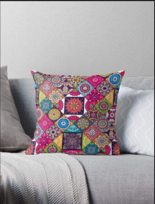 Printed cushion cover ( Pack of 2 ) Decorative & Soft Fabric