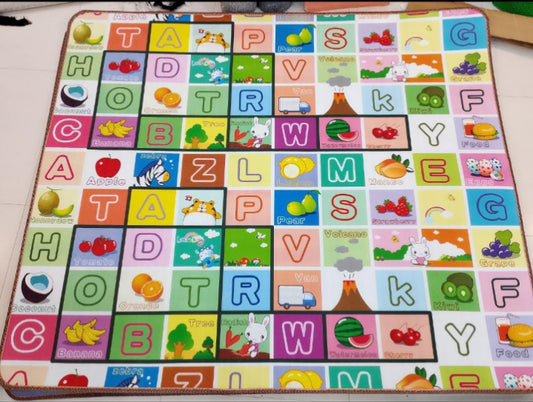 Colorful Alphabet & Animal Baby Play Mat – Soft Educational Floor Mat for Kids