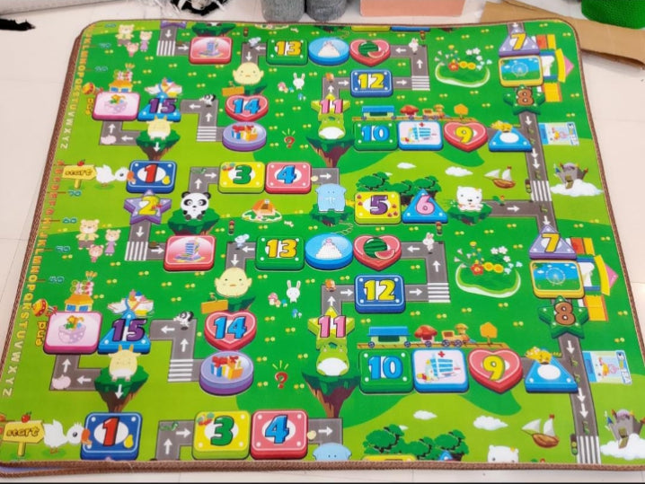 Colorful Alphabet & Animal Baby Play Mat – Soft Educational Floor Mat for Kids