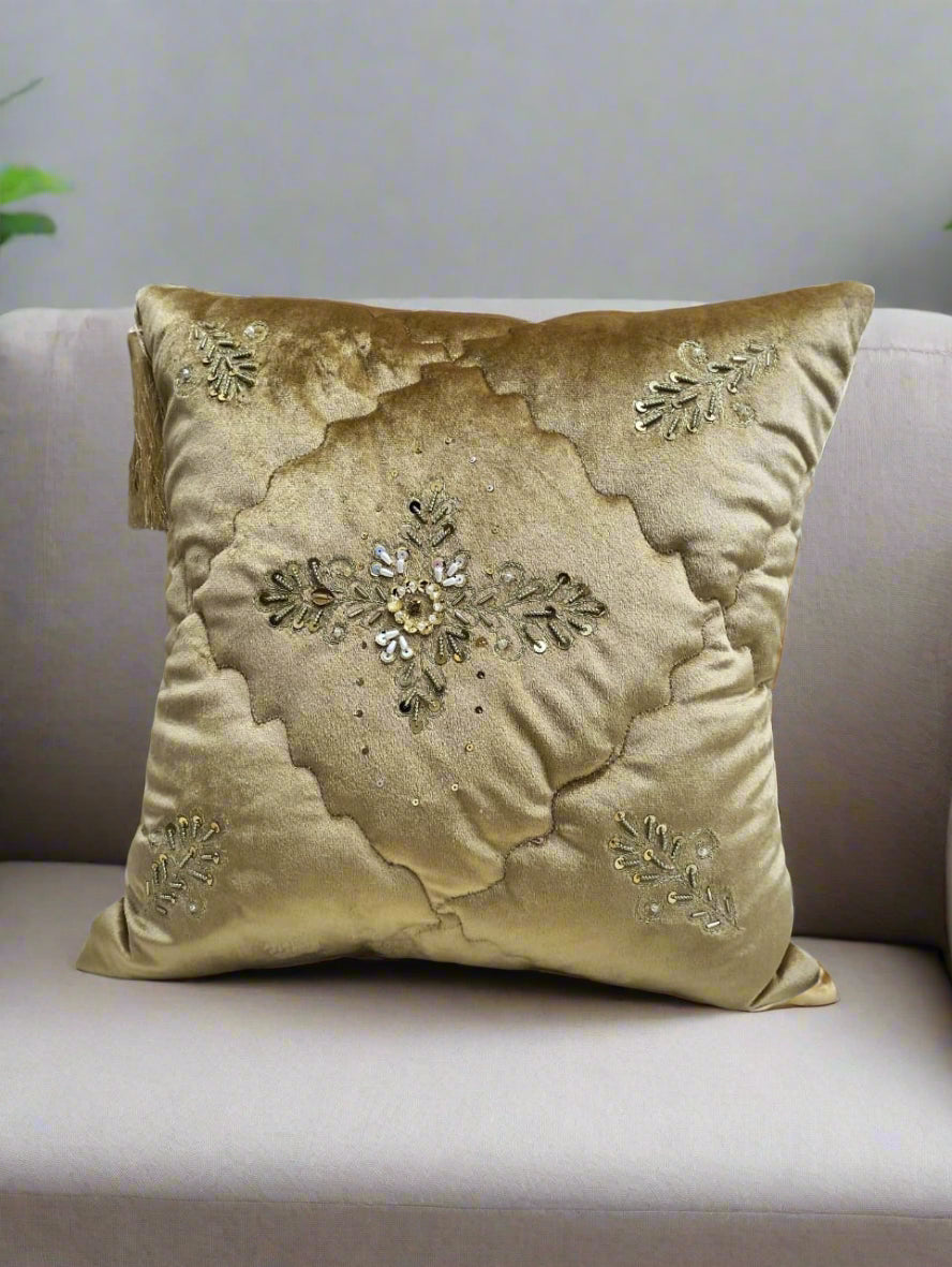 "Handmade Decorative Cushion Covers – Elegant & Durable Home Décor" (JUST 1 PCS )