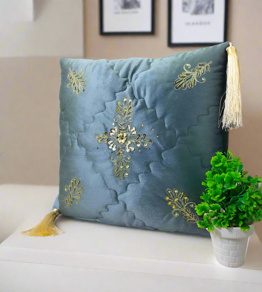 "Handmade Decorative Cushion Covers – Elegant & Durable Home Décor" (JUST 1 PCS )