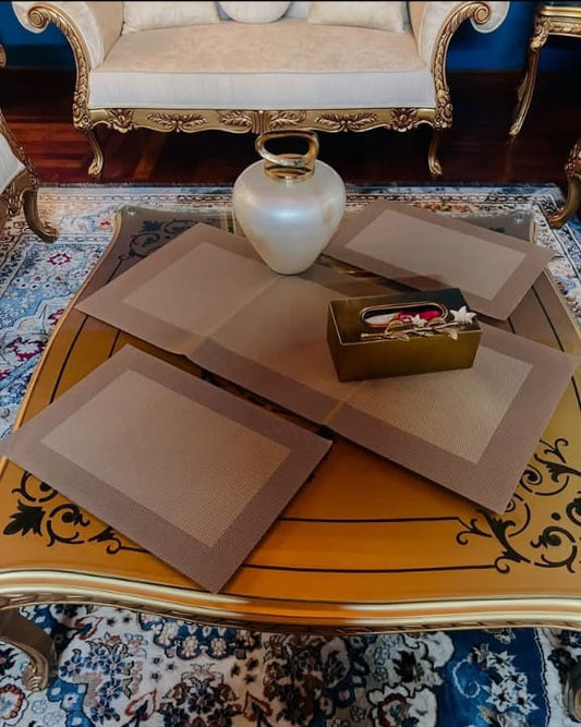 “EleganceShield Dining Table Mats Set – Heat Resistant & Easy Clean”