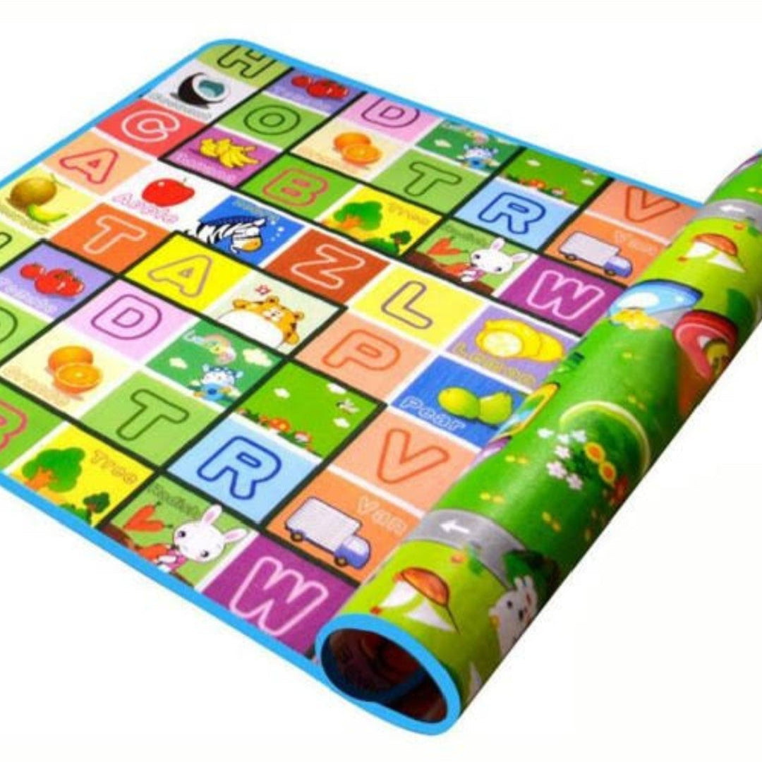 Colorful Alphabet & Animal Baby Play Mat – Soft Educational Floor Mat for Kids
