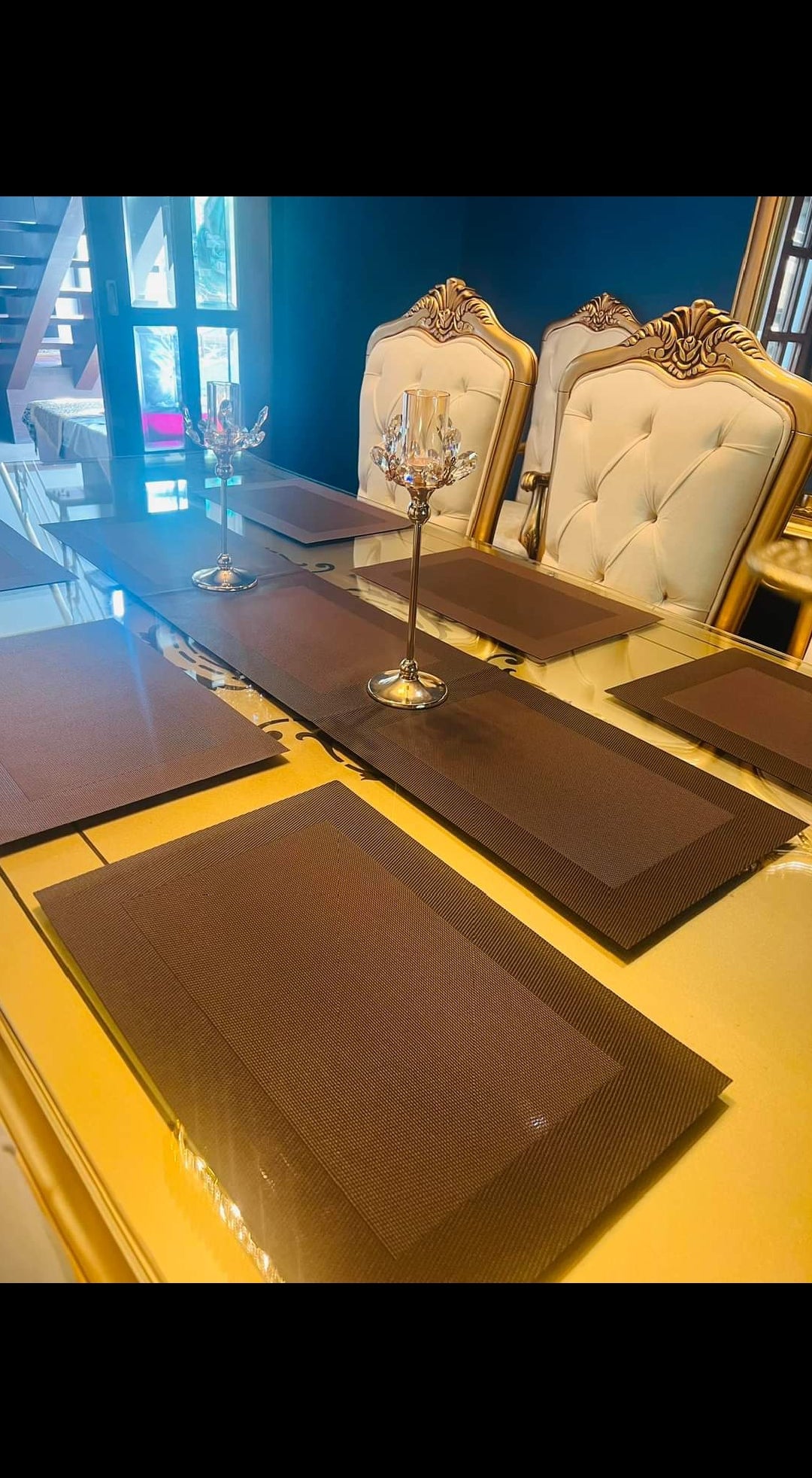 “EleganceShield Dining Table Mats Set – Heat Resistant & Easy Clean”