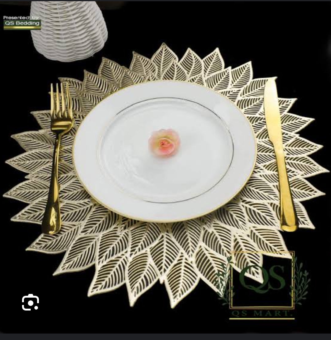 “CrystalShield Plastic Dining & side Table Mats – Waterproof & Easy Clean”