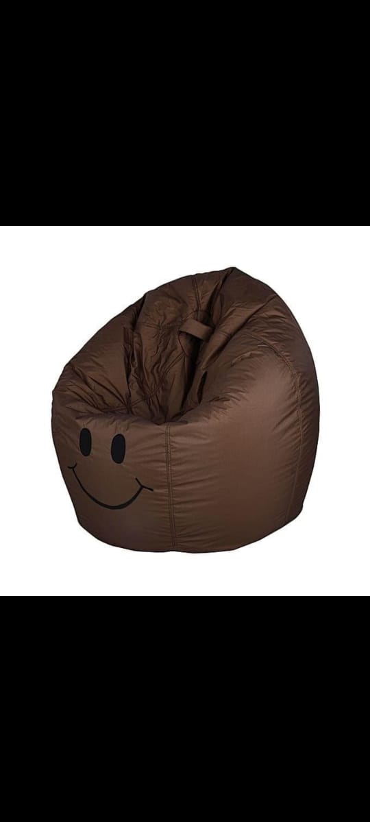 "HappyVibe Smiley Bean Bag – Cozy Comfort Seating"