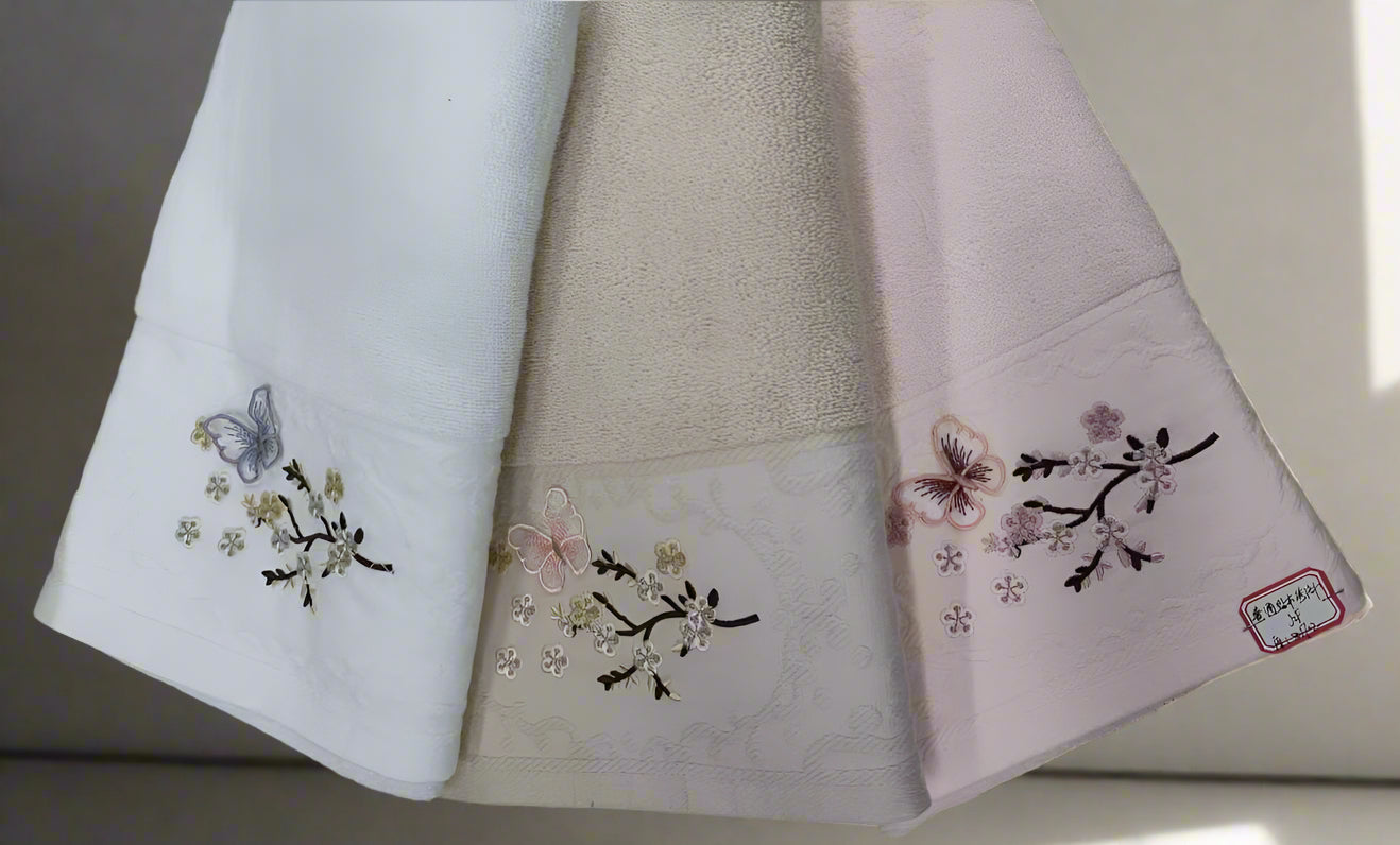 Luxury China Cotton Towels – 2 Pcs Soft & Absorbent Set
