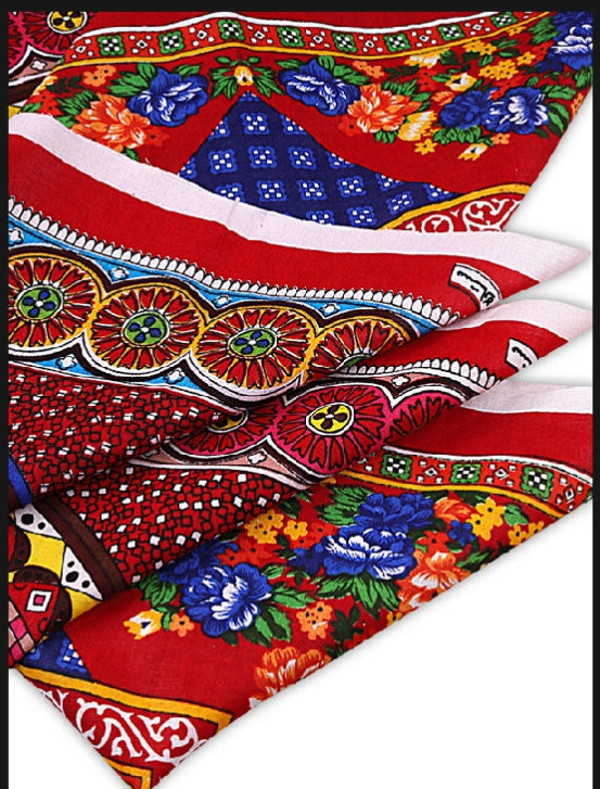 Classic Printed Duster Romal – Durable Roti Cover Cloth with pair