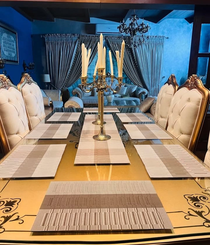 “EleganceShield Dining Table Mats Set – Heat Resistant & Easy Clean”