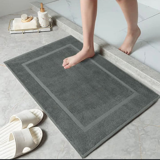 Premium Anti-Slip Cotton towel Bath Mat – Ultra Absorbent & Quick Dry