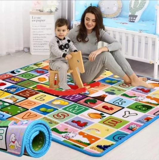 Colorful Alphabet & Animal Baby Play Mat – Soft Educational Floor Mat for Kids