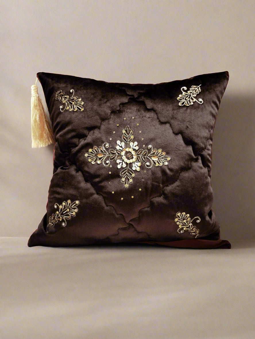 "Handmade Decorative Cushion Covers – Elegant & Durable Home Décor" (JUST 1 PCS )