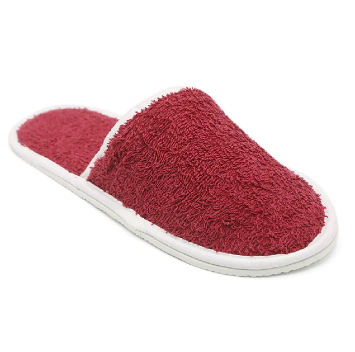 “SpaLuxe Terry Towel Slippers – Breathable & Soft Fit”