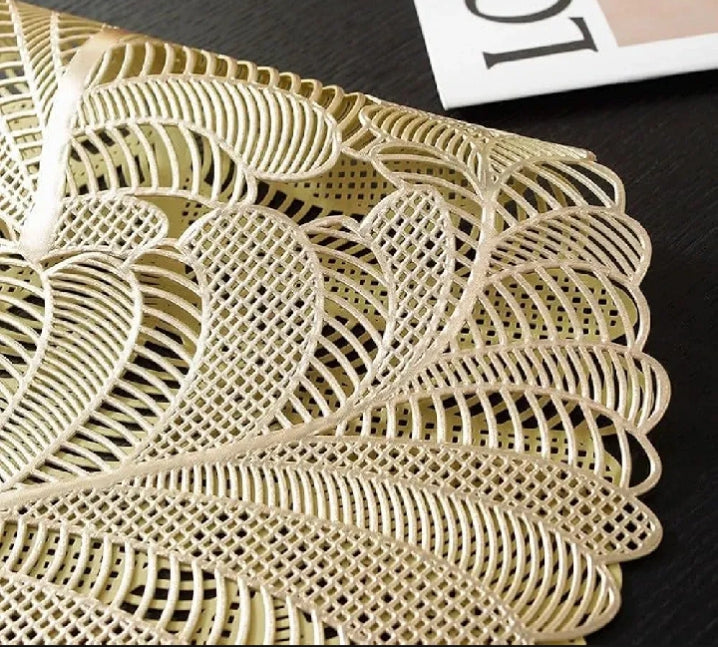 “CrystalShield Plastic Dining & side Table Mats – Waterproof & Easy Clean”