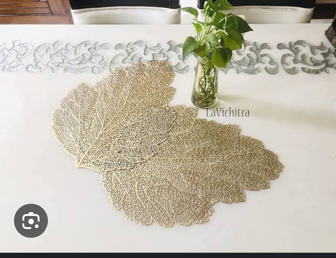 “CrystalShield Plastic Dining & side Table Mats – Waterproof & Easy Clean”