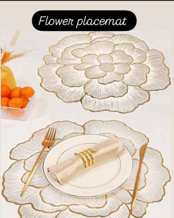 “CrystalShield Plastic Dining & side Table Mats – Waterproof & Easy Clean”