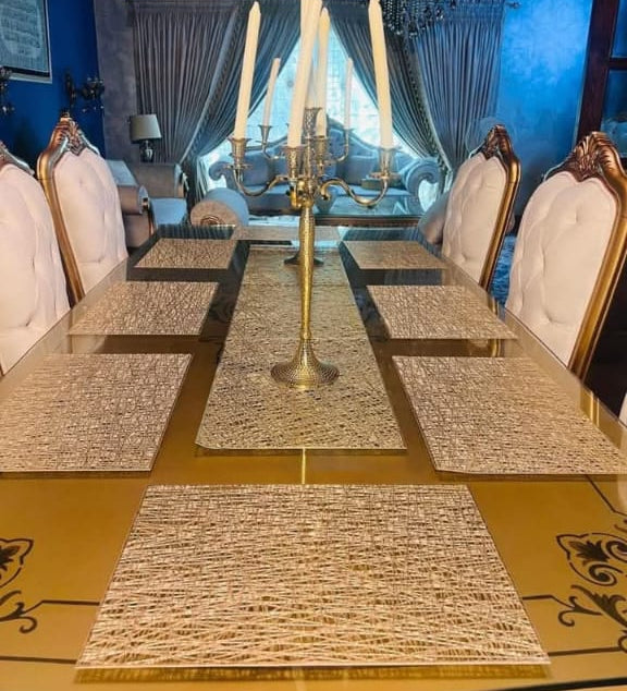 “EleganceShield Dining Table Mats Set – Heat Resistant & Easy Clean”