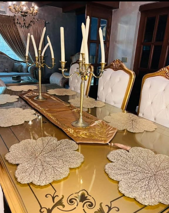 “EleganceShield Dining Table Mats Set – Heat Resistant & Easy Clean”