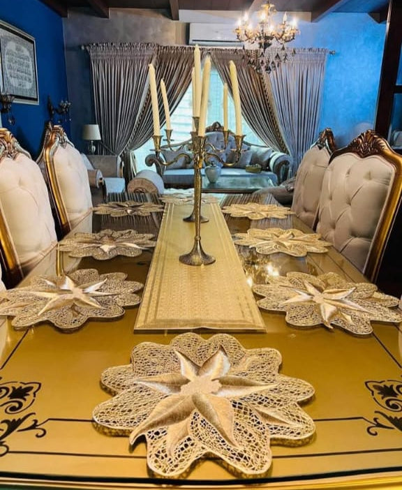“EleganceShield Dining Table Mats Set – Heat Resistant & Easy Clean”