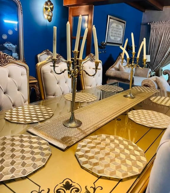 “EleganceShield Dining Table Mats Set – Heat Resistant & Easy Clean”