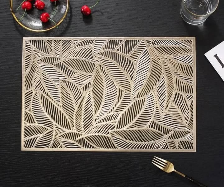 “CrystalShield Plastic Dining & side Table Mats – Waterproof & Easy Clean”